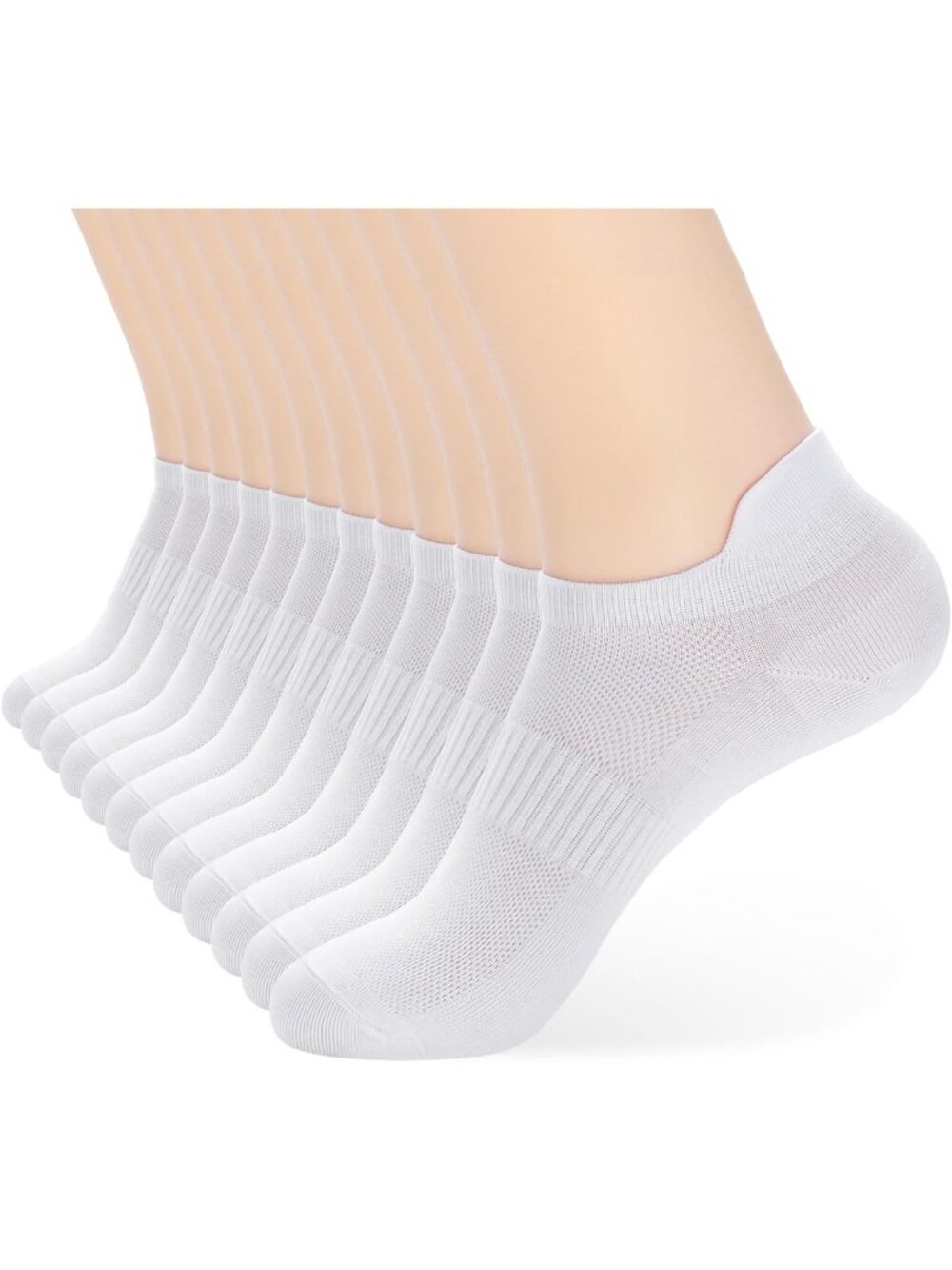 6-12 Pairs Thin Low Cut No Show Ankle Socks for Women & Men - Comfortable